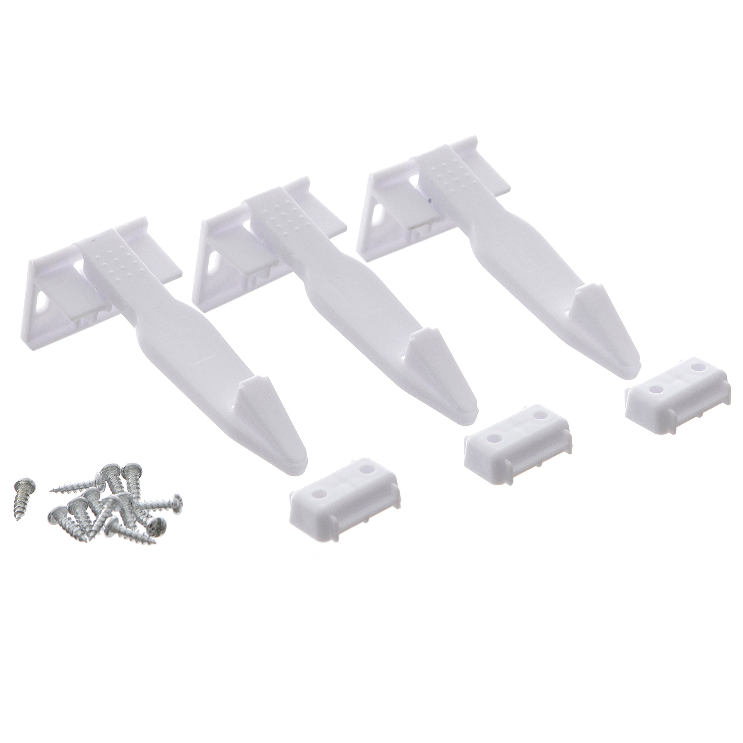 Dreambaby Spring Latches 3 Pack - Child Safety Cabinet Locks for Kitchen, Bathroom & Nursery - Easy Install Baby Proofing Essentials