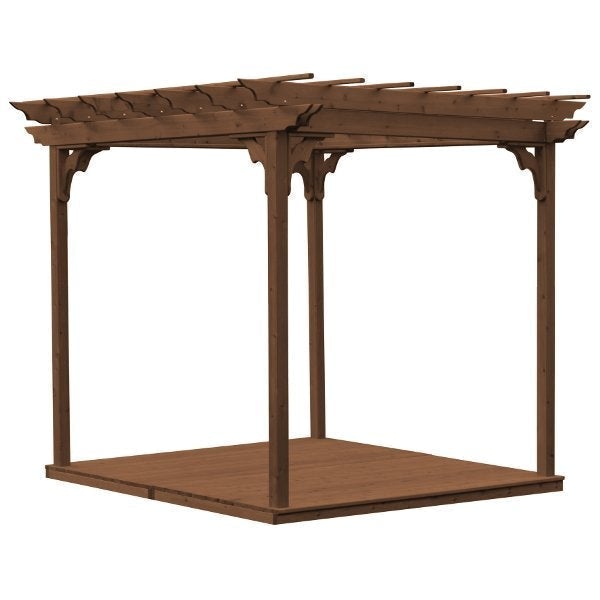 Premium Western Red Cedar Pergola Kit with Deck & Swing Hangers - Outdoor Garden Patio Cover for Backyard, Deck & Swing Set Installation