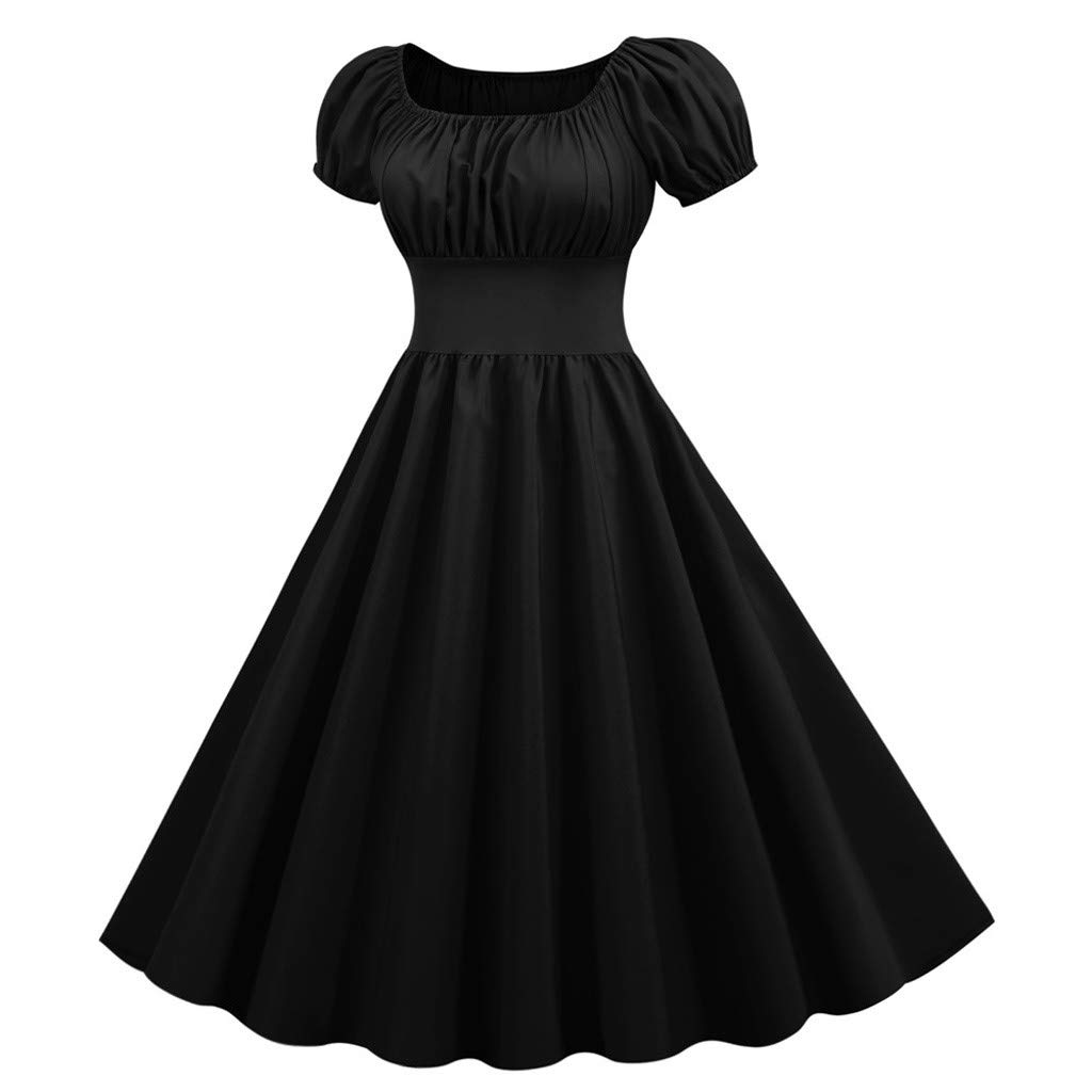 Vintage Gold Party Dress for Women - Elegant Sleeveless Swing Dress with Floral Print, Perfect for Evening Prom, Casual Outings & Special Occasions