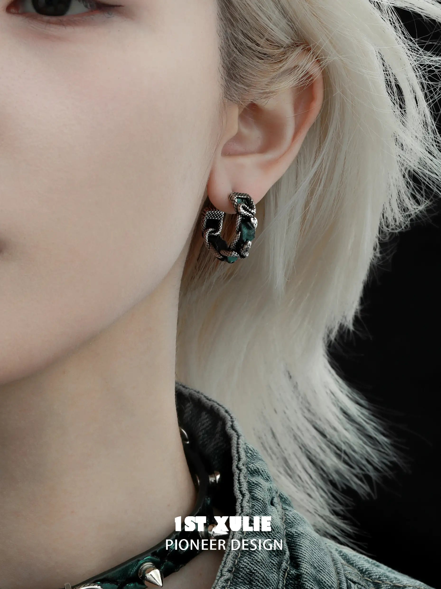 S925 Sterling Silver 18K Gold Plated Snake Bite Hoop Earrings for Women - Fashion Statement Jewelry for Parties, Date Nights & Everyday Wear