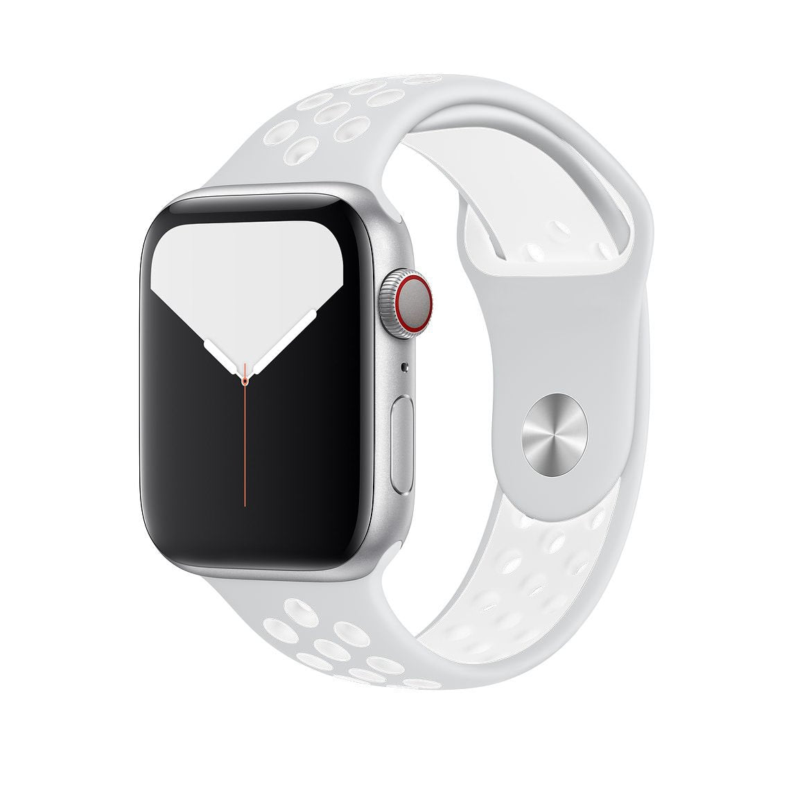 Sport Band for Apple Watch - Lightweight & Durable Active Fitness Strap - Grey & White - Perfect for Running, Gym & Everyday Wear