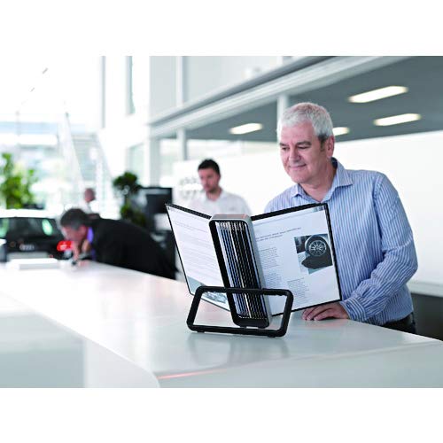 TARIFOLD 744107VEO 10-Pocket Desk Organizer - Black | Perfect for Office, Home & School Supplies Storage