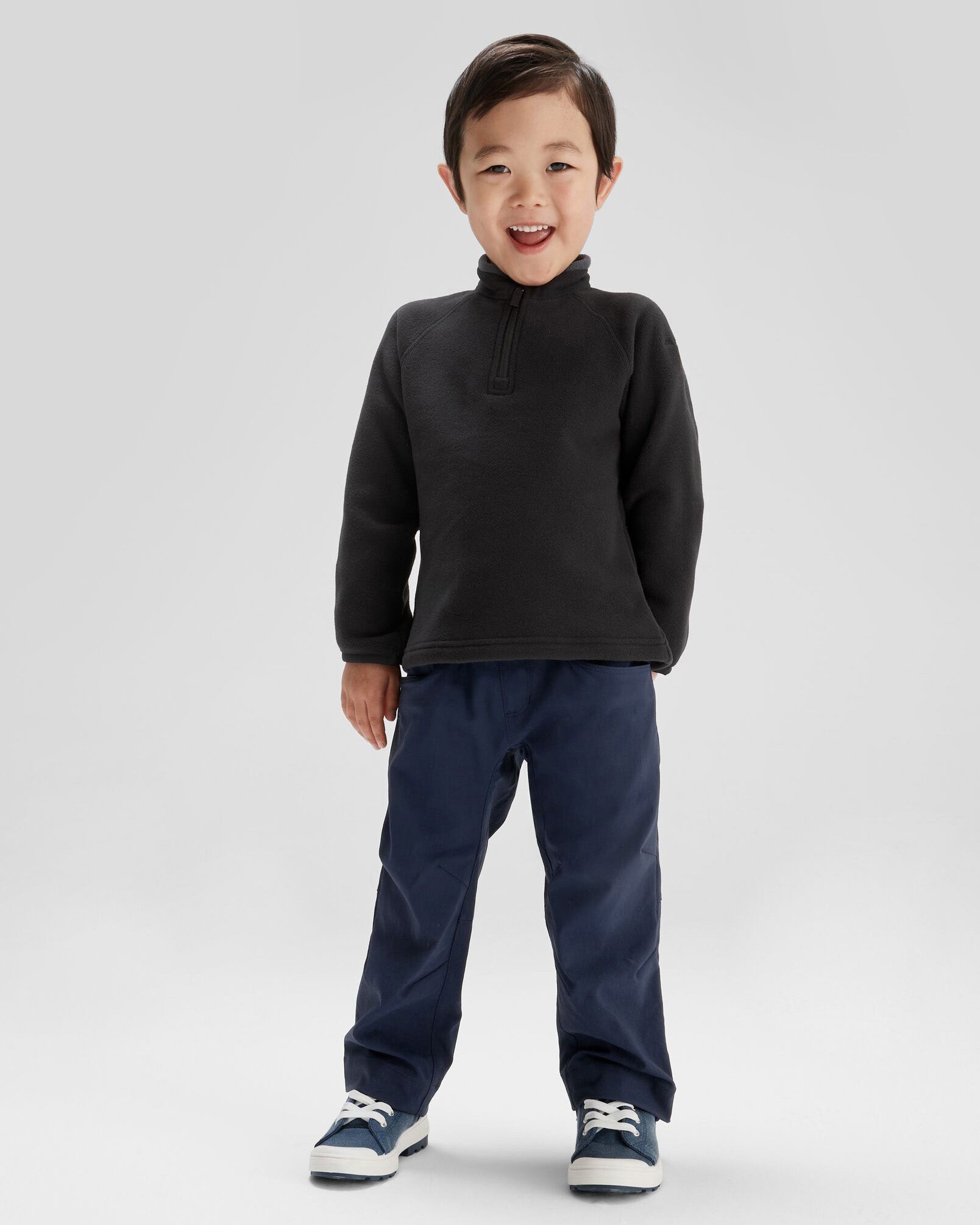 Kids' Ridge 100 PrimaLoft Bio Pullover Jacket - Black - Warm & Eco-Friendly Winter Outerwear for Boys & Girls - Perfect for Snow Play, Skiing & Outdoor Adventures