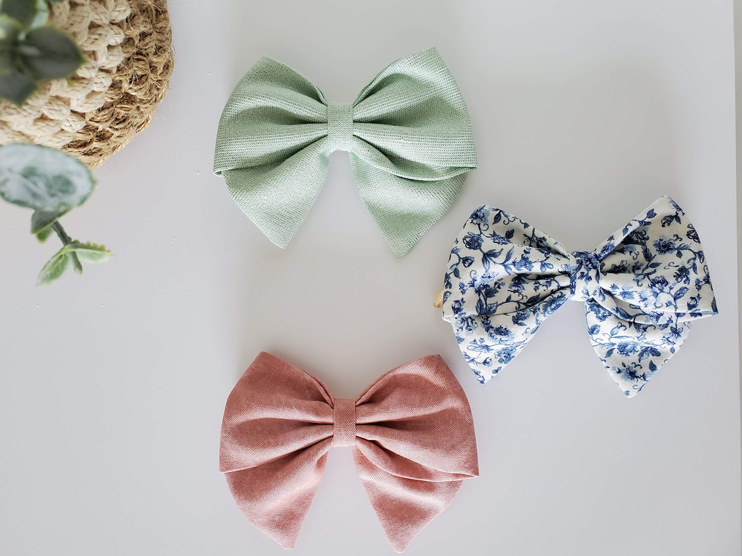 Super Soft Baby Girl Headbands & Linen Bows - Stretchy Nylon Hair Bands for Newborns, Infants & Toddlers - Perfect for Photoshoots, Birthday Parties & Everyday Outfits