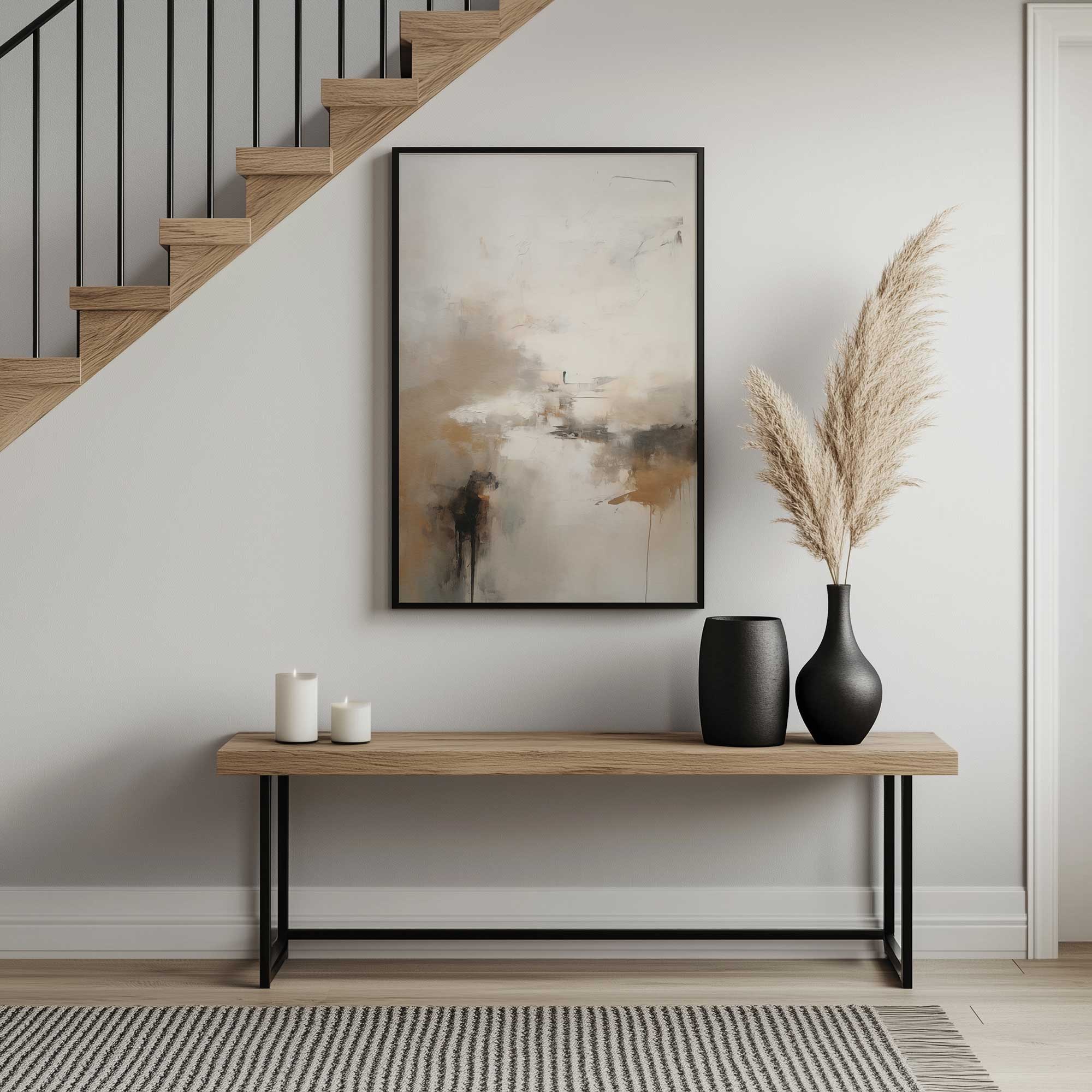 Gentle Gilded Gust I Print - Elegant Wall Art Decor for Living Room, Bedroom & Office - Perfect Home Decor Gift Idea