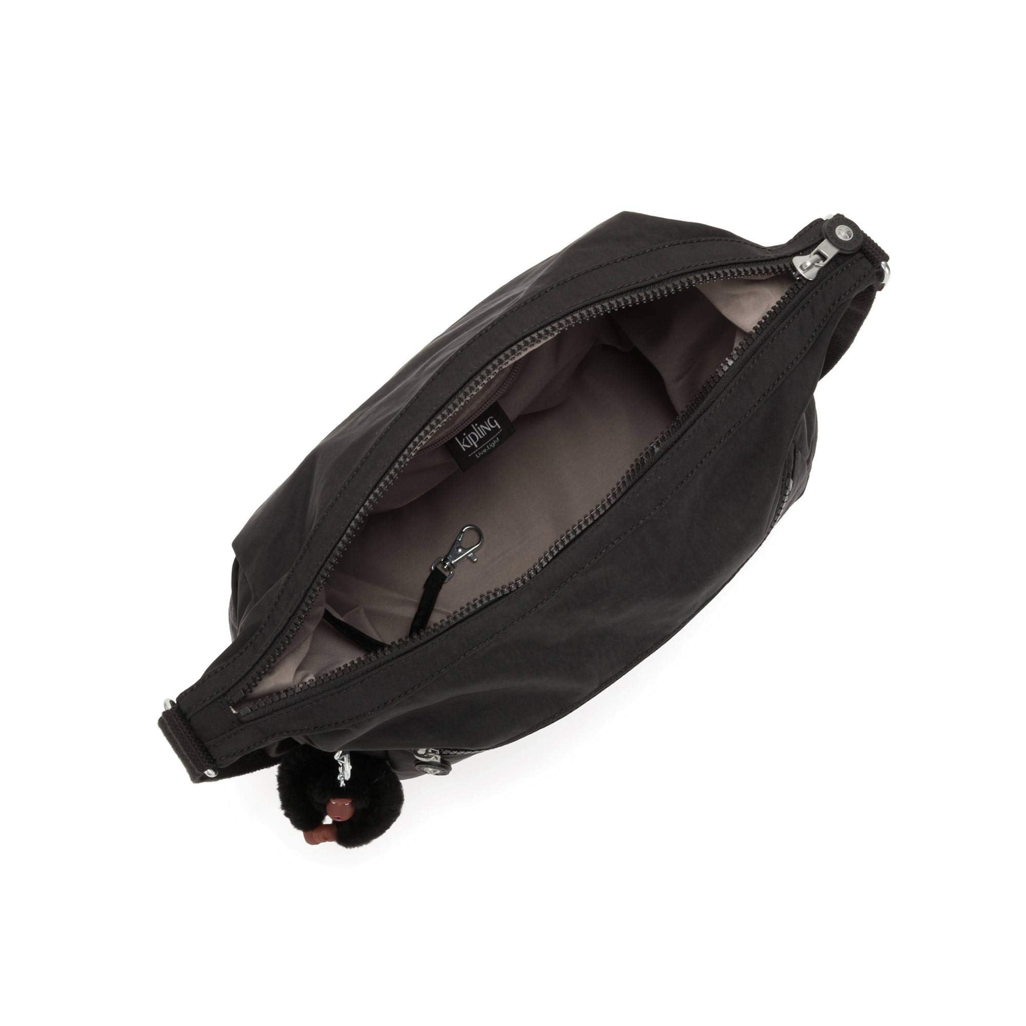 Kipling Alenya Crossbody Bag for Women - Lightweight & Durable Black Tonal Shoulder Purse - Perfect for Travel, Work, and Everyday Use