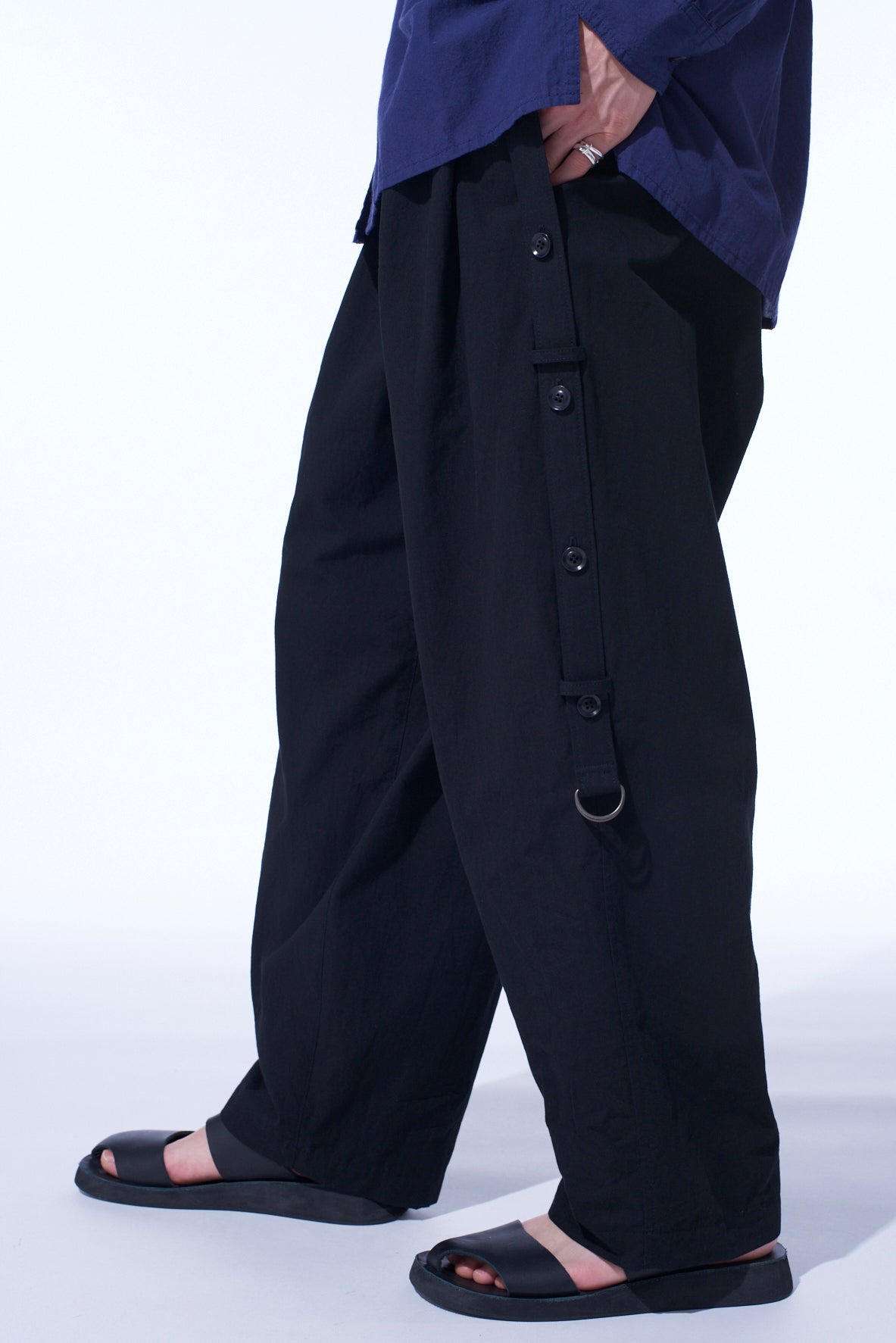 Stylish Cotton Linen Dungaree Sidebanded Pants for Women - Comfortable Casual Workwear & Everyday Outfits
