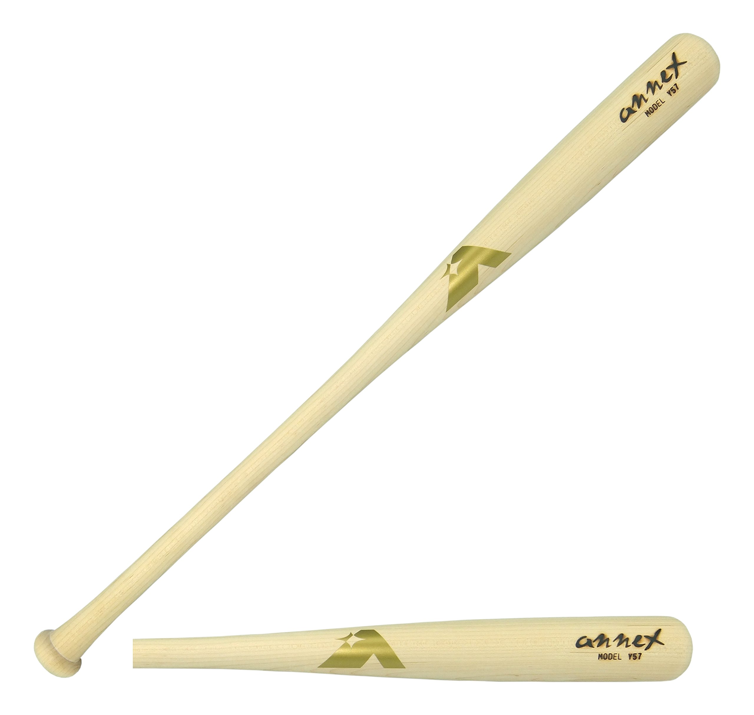 Youth Maple Wood Baseball Bat - Annex Model Y57 for Training & Games
