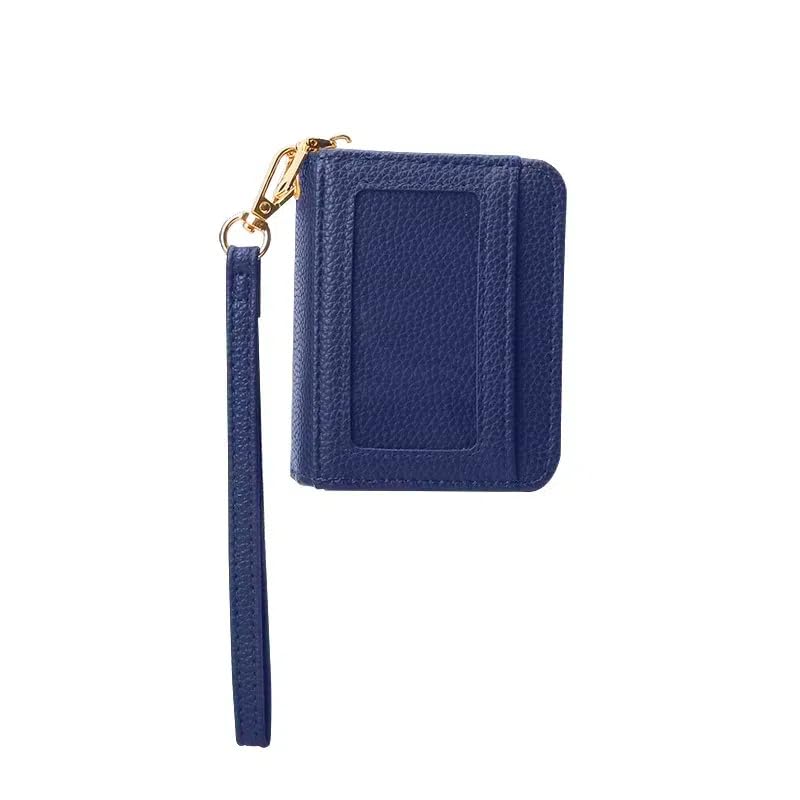 RFID Blocking Credit Card Wallet for Women - Slim Zipper Card Holder with Wrist Strap | Secure Travel & Everyday Use