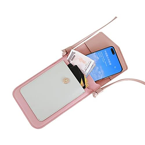 Leather Crossbody Phone Purse for Women - Touchscreen Wallet Handbag with Card Slots, Small Shoulder Bag Fits iPhone 15/14/13 Pro Max & Samsung Galaxy (White) | Perfect for Shopping, Travel & Daily Use