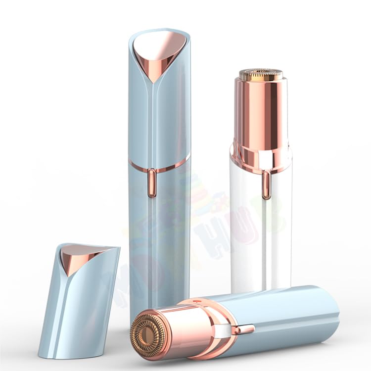 MDM HUB Facial Hair Remover for Women - Chin, Cheek & Upper Lip Hair Removal Device | Painless Skincare Tool (Battery Not Included, Multi Color) | Perfect for Home Use, Travel & Quick Touch-Ups