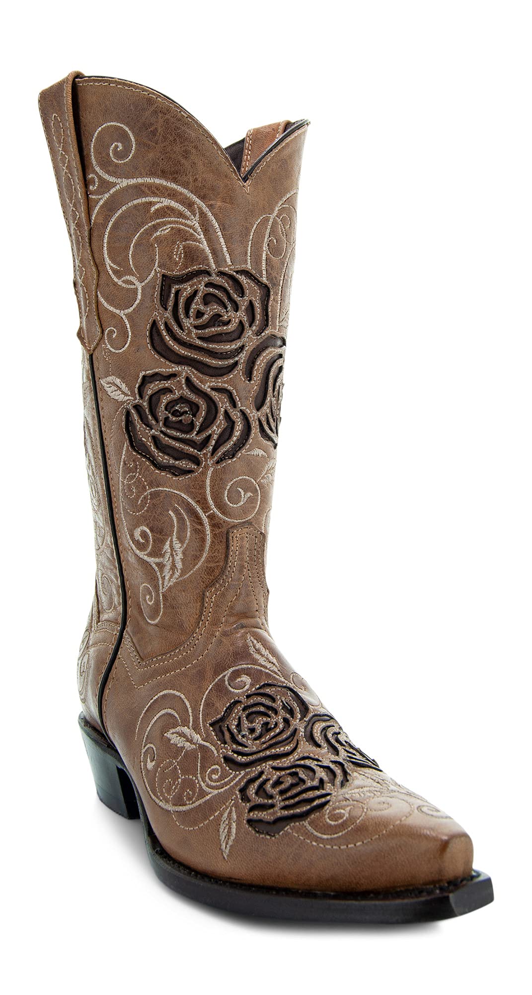 Soto Boots Turquoise Rose Country Cowgirl Boots for Women - Western Style Ankle Boots M50032 | Perfect for Rodeo, Line Dancing & Country Fashion