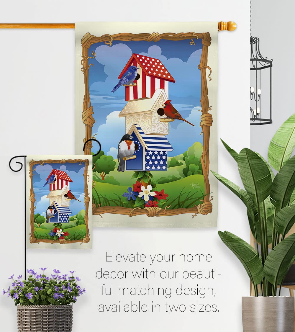 Patriotic Birdhouse Flag Set - 28