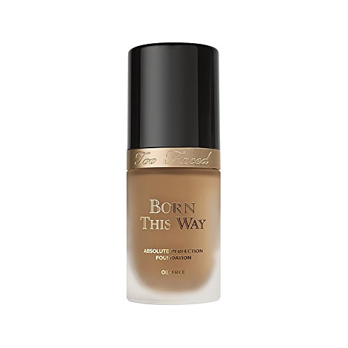 Too Faced Born This Way Foundation - Honey (1 fl oz) | Natural-Looking Full Coverage Liquid Makeup for All Skin Types | Perfect for Daily Wear & Special Occasions