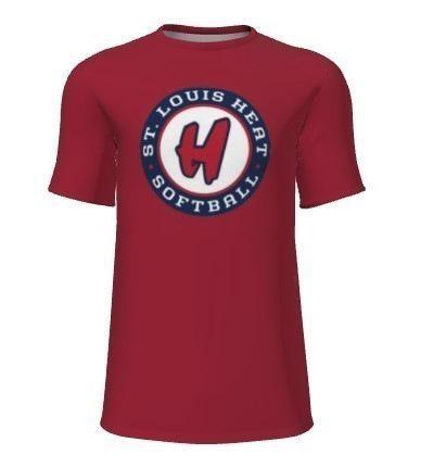Champro Juice Sublimated Fastpitch Softball T-Shirt - Short Sleeve Crew Neck Performance Tee for Baseball & Training | Club Logo Design | Z Cloth Technology | Game Day & Practice Wear