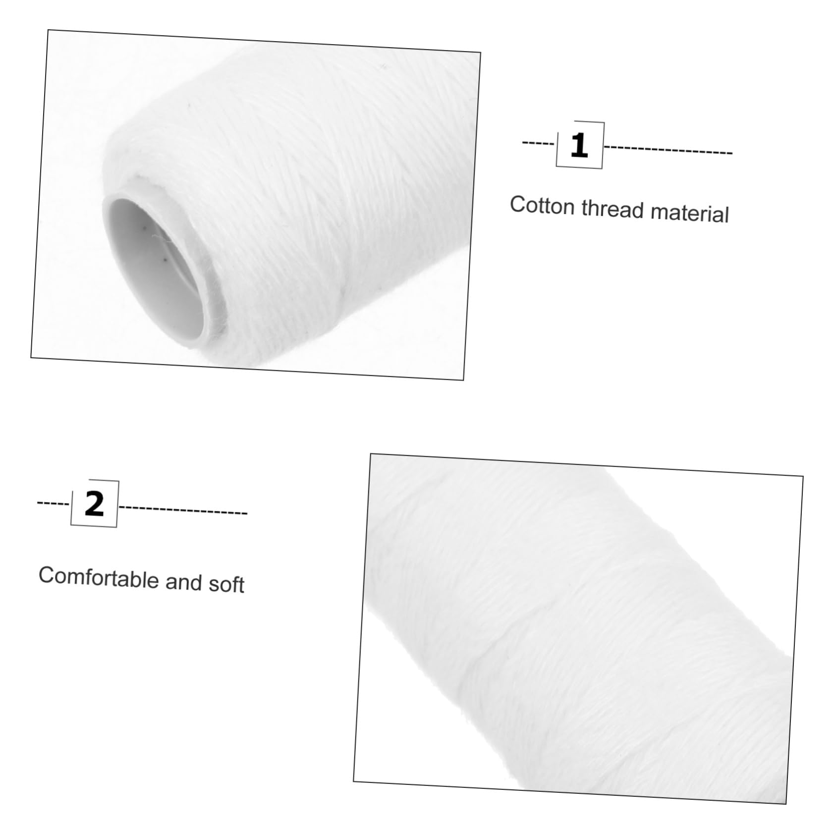 Face Threader Hair Removal Device - 1 Roll Cotton Thread for Gentle & Comfortable Facial Hair Removal - Perfect for Eyebrow Shaping & Upper Lip Hair Removal