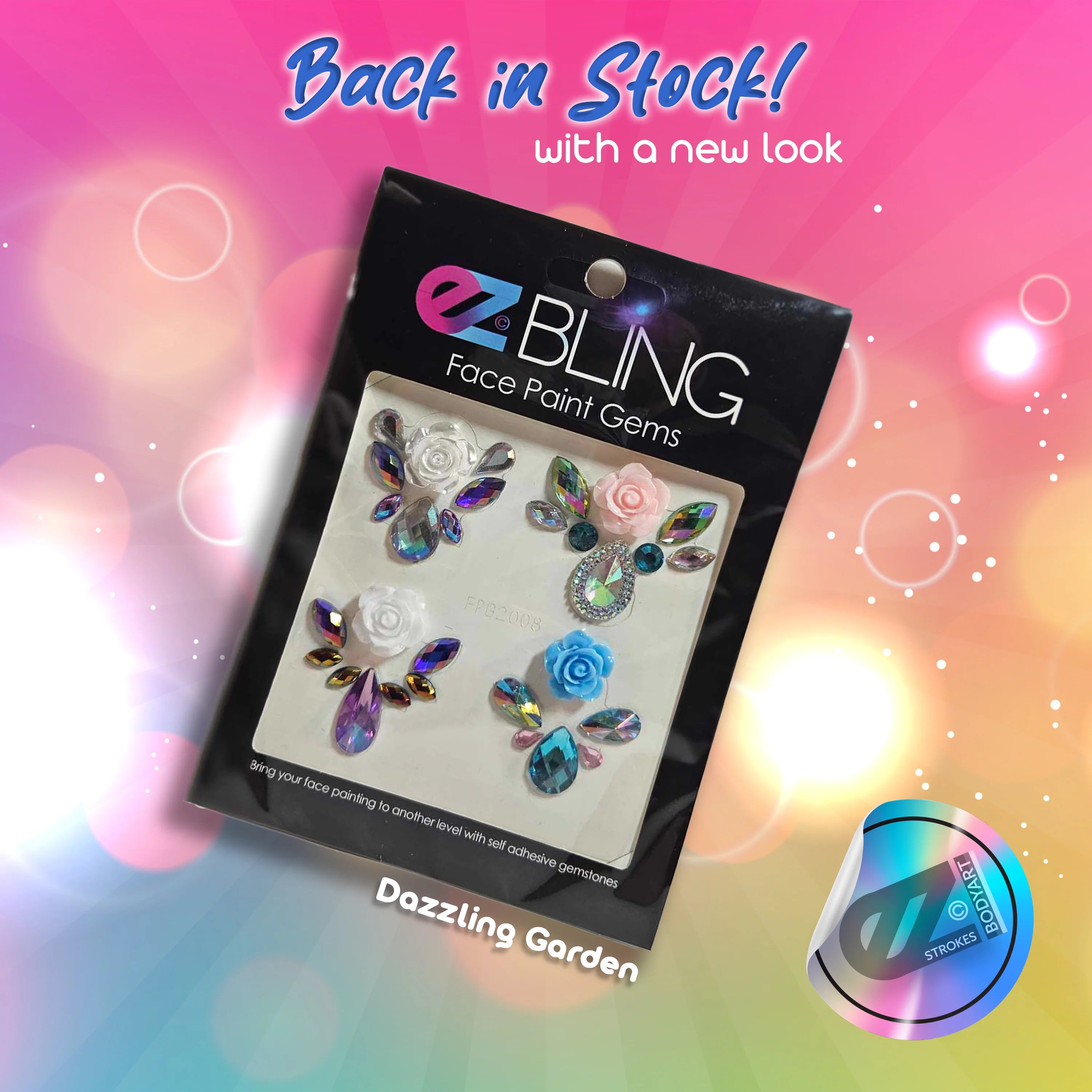 EZ Bling Set DAZZLING GARDEN - Sparkling Rhinestone Jewelry Kit for DIY Crafts, Parties & Special Occasions | Perfect for Bridal Accessories, Costume Design & Gift Giving