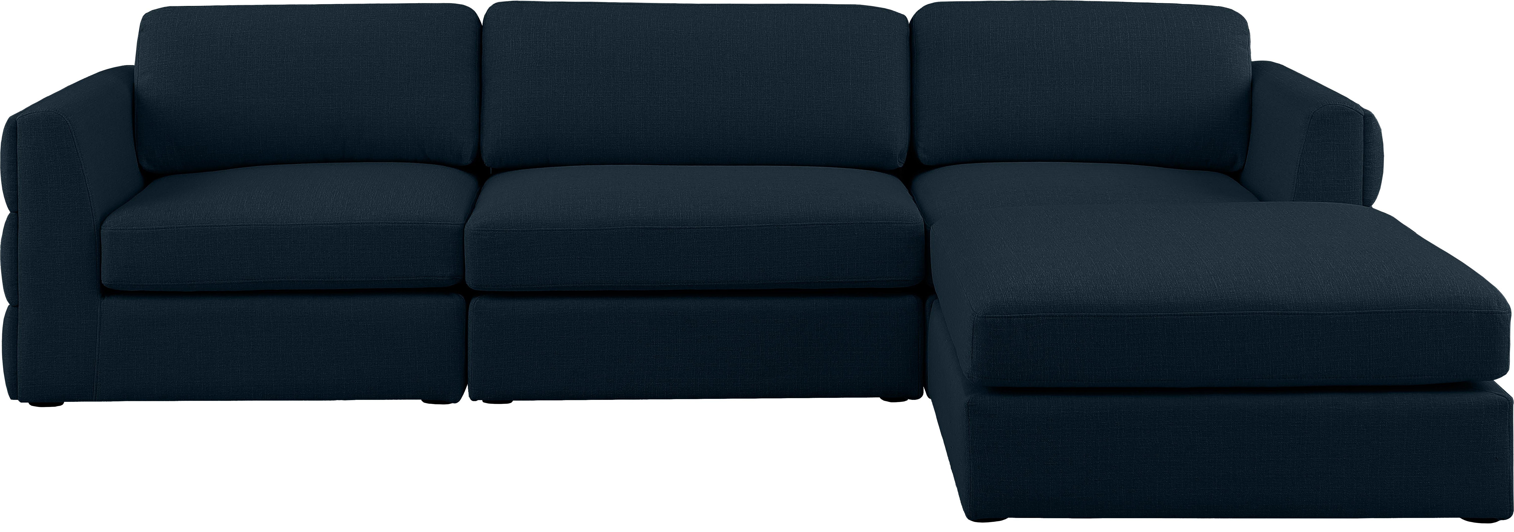Beckham Durable Linen Textured Fabric Modular Sectional Sofa - Comfortable Modern Living Room Furniture for Home & Office Use