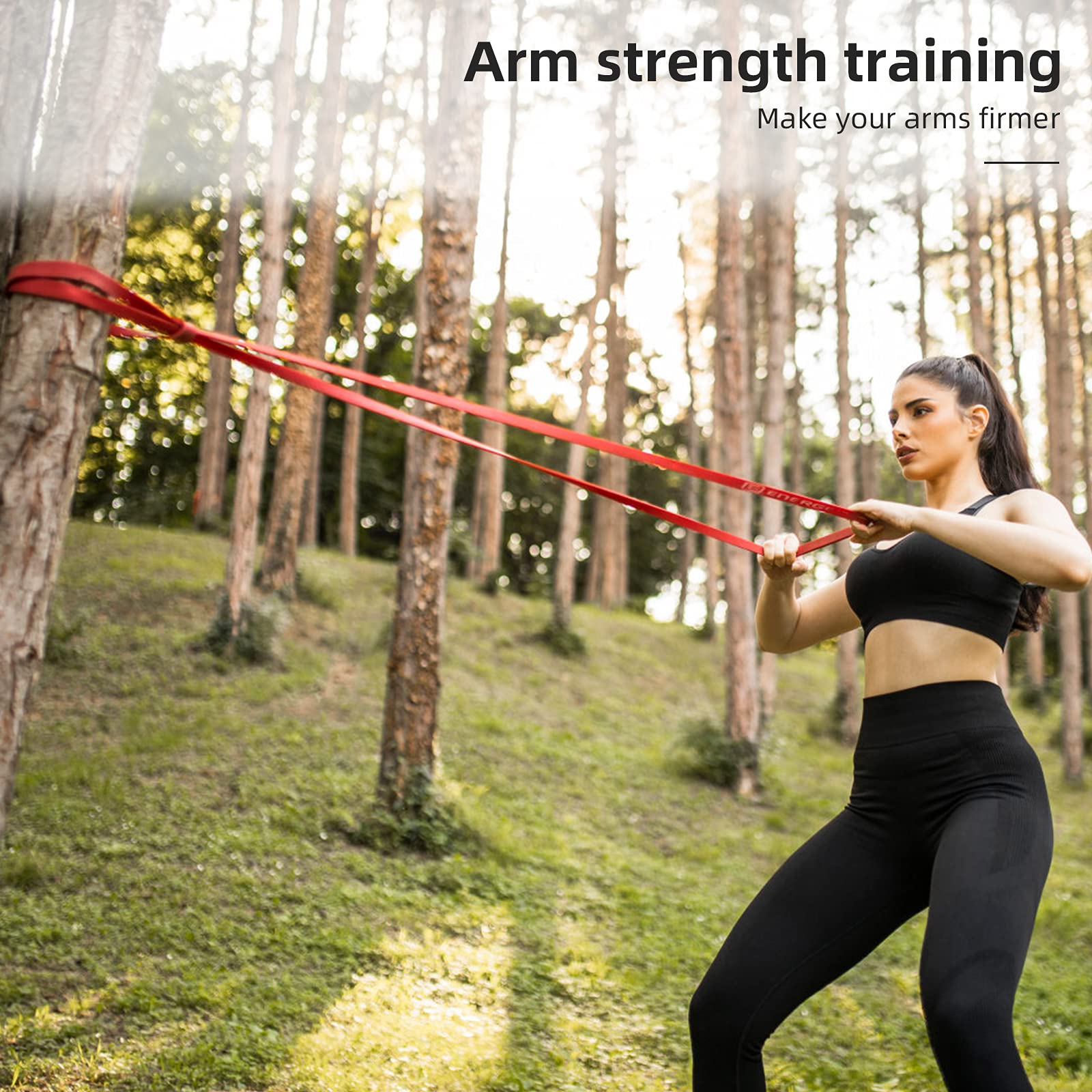 Pull Up Resistance Bands Set of 4 - Workout Assistance Bands for Men & Women - Powerlifting, Gym & Home Fitness Training - Includes Carry Bag (4pcs) - Perfect for Strength Training, Mobility Exercises & Home Workouts