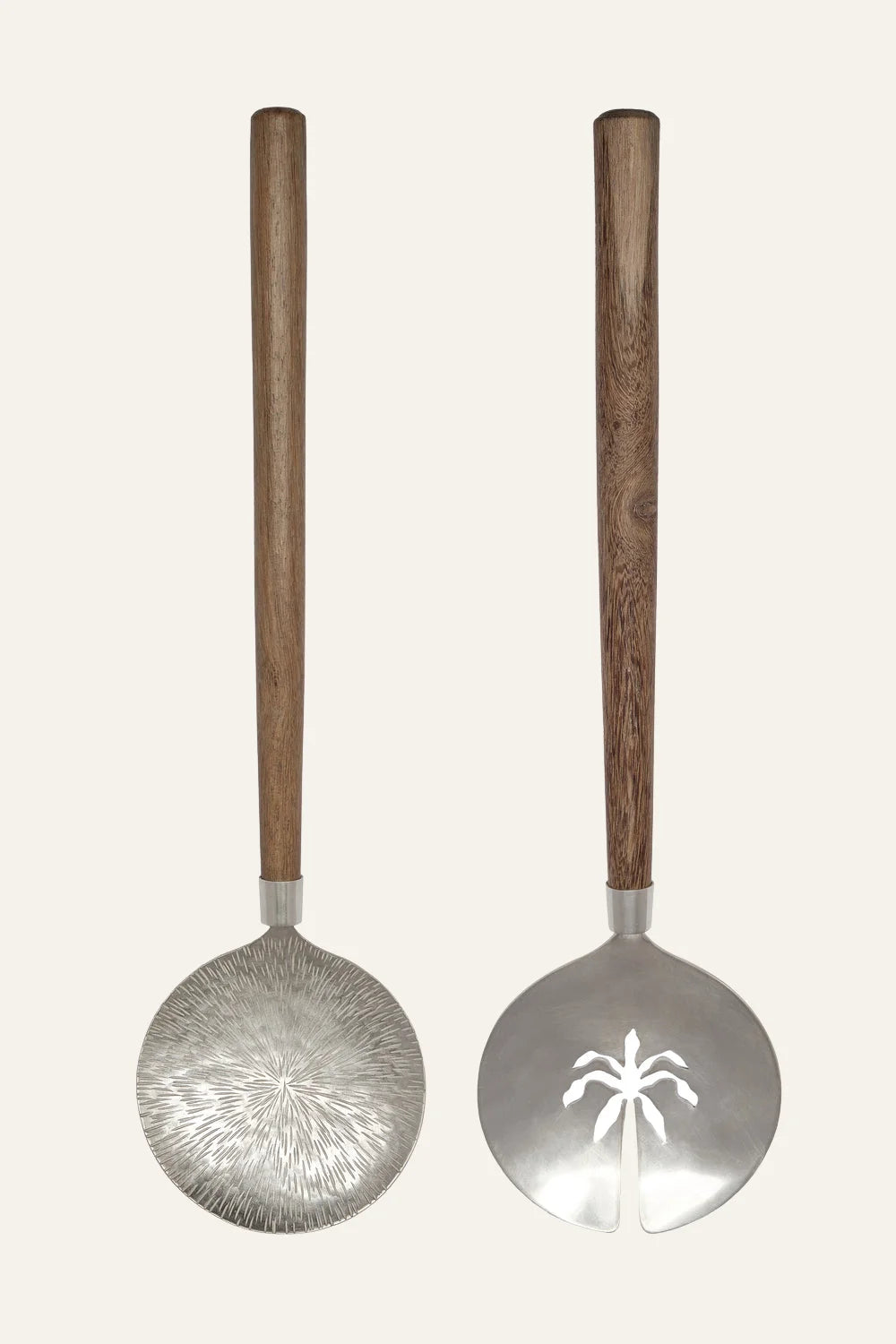 Eco-Friendly Bamboo Salad Servers Set of 2 - Sustainable Wooden Salad Tongs for Healthy Eating & Kitchen Serving - Perfect for Vegan Meals, Picnics, and Dinner Parties