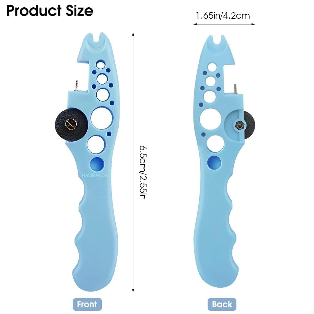 VOLDOT Ampule Breaker - 5 Replaceable Grinding Wheels for Safe & Easy Ampoule Opening | Home & Medical Use | Multi-Color (1pc) | Perfect for Pharmacy, Lab & First Aid Kits