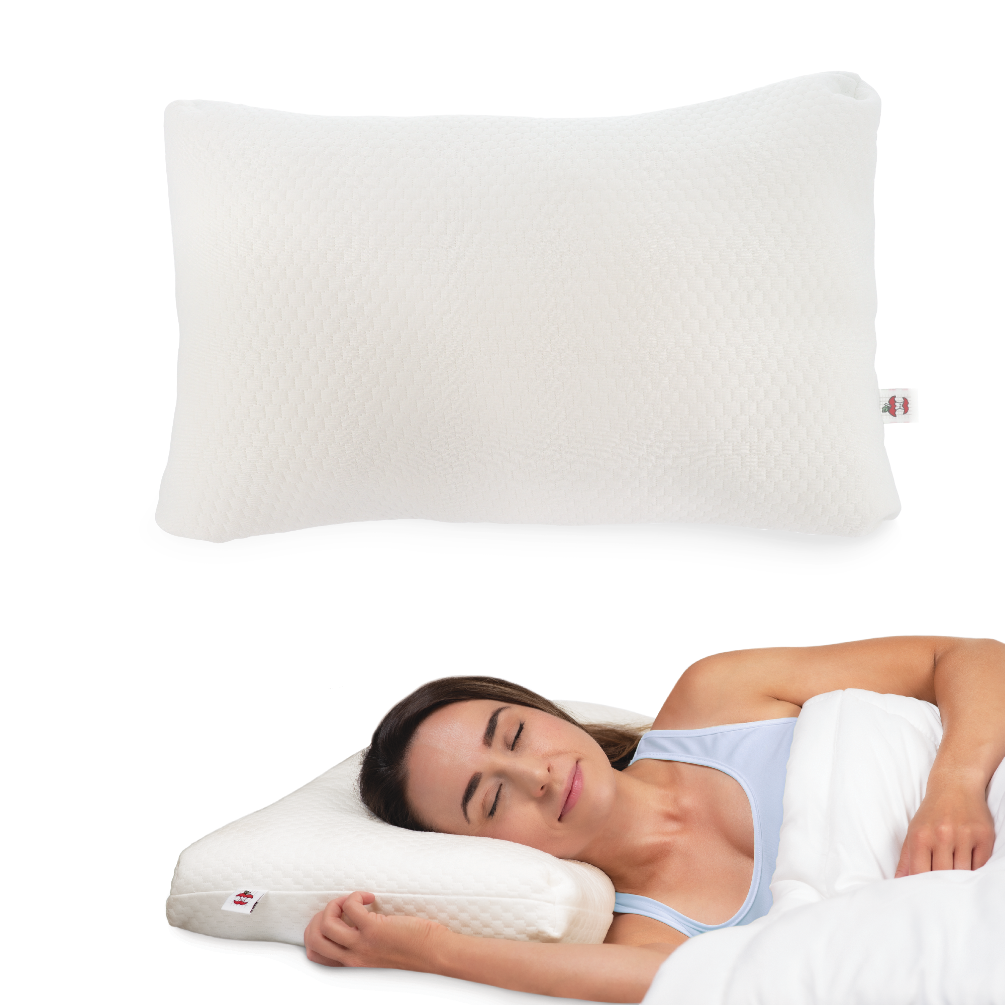Adjust A Loft Fiber Adjustable Comfort Pillow - Standard/Full Size for Side, Back & Stomach Sleepers - Hypoallergenic & Breathable Bed Pillow for Neck Support & Pain Relief