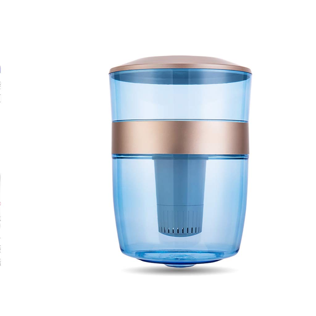 Du hui 4-Stage Water Filter Pitcher - 18L Large Capacity Water Purifier with Net Bucket for Stand Water Dispenser (Gold) - Perfect for Home, Office & Outdoor Use