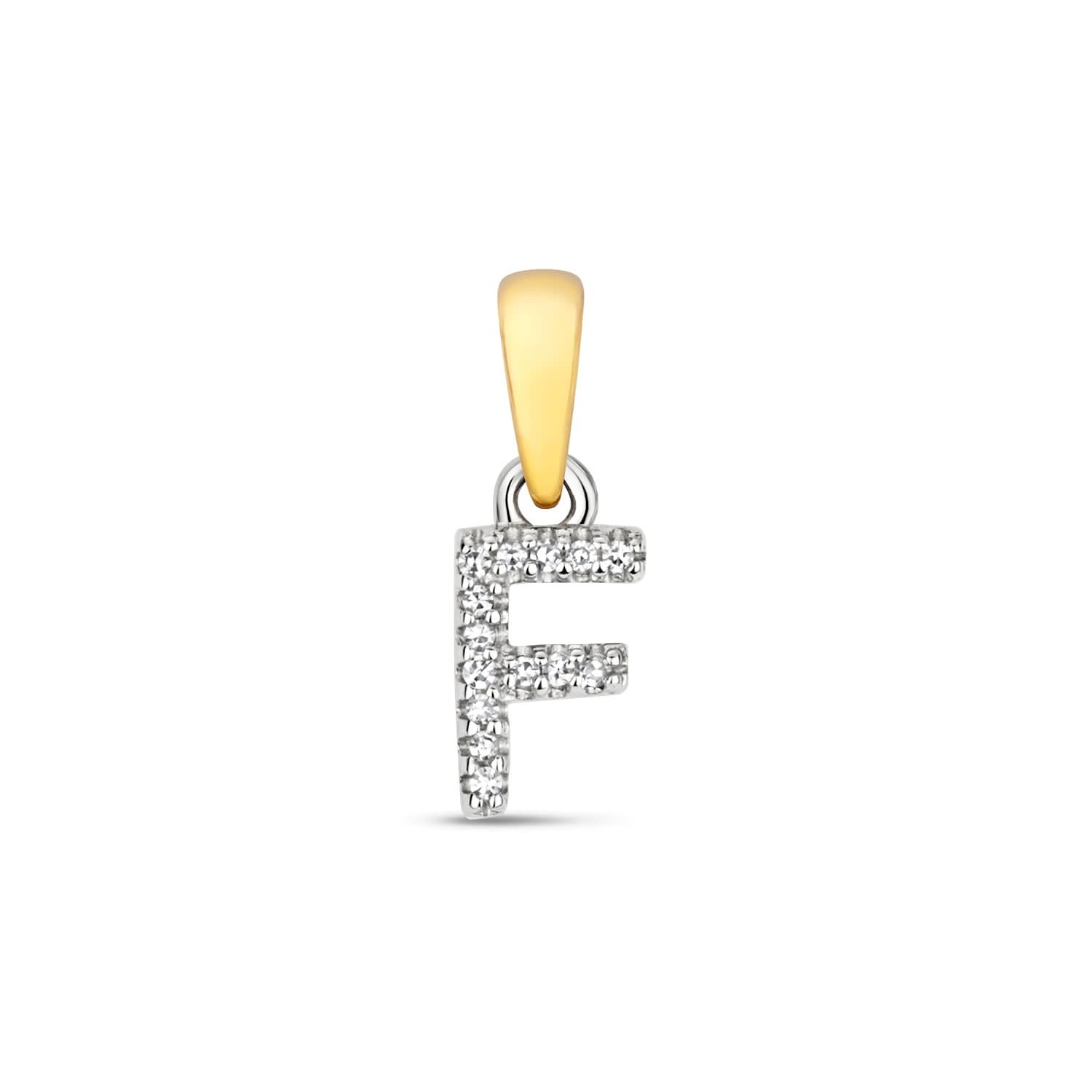 Personalized Diamond Initial Necklace - 9K Solid Gold Monogram Pendant (A-Z) | Elegant Gift for Women, Birthday, Anniversary & Everyday Wear