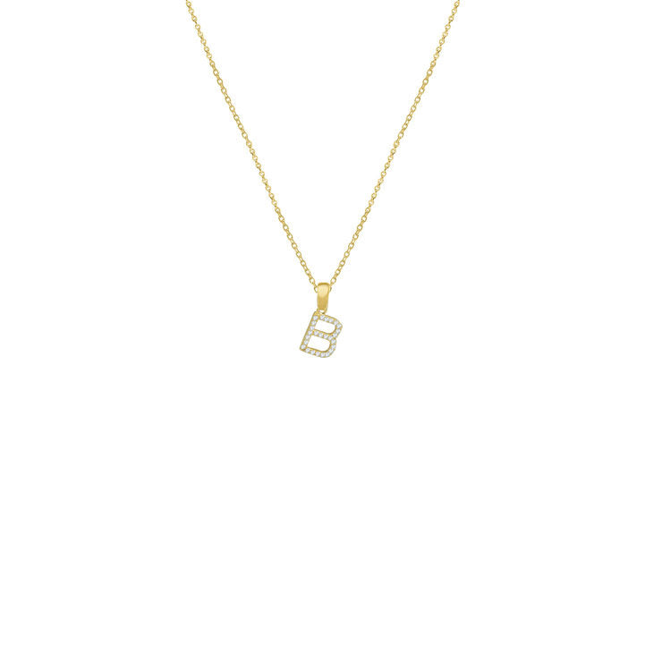Personalized Crystal Initial Pendant Necklace - Custom Name Letter Jewelry for Women & Girls - Perfect Gift for Birthday, Anniversary & Valentine's Day - Elegant Everyday Wear & Special Occasions