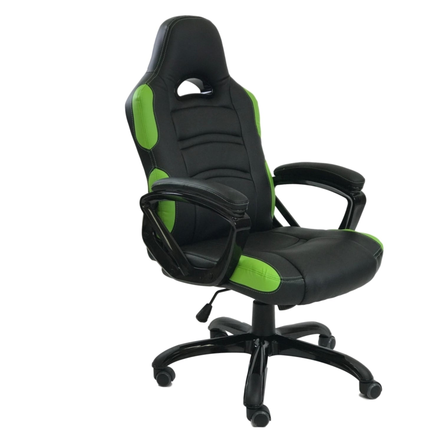 HAWK SERIES 8701 Ergonomic Gaming Chair with Lumbar Support - Black & Green for PC, Console, and Office Use - Perfect for Gamers, Streamers, and Remote Workers