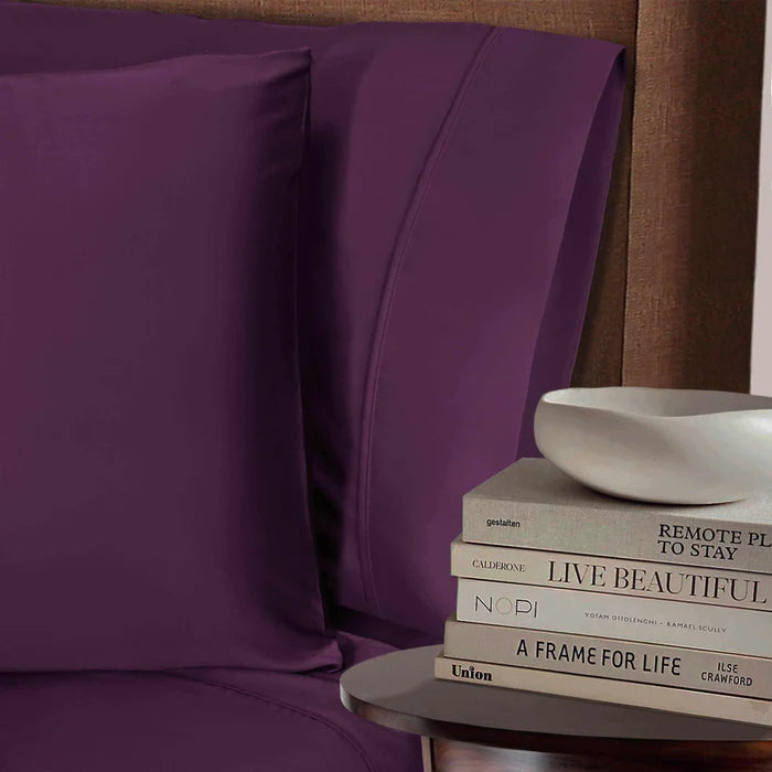 300 Thread Count Bamboo Rayon 2-Piece Pillowcase Set - Ultra Soft & Breathable Bedding for Side Sleepers & Hot Sleepers
