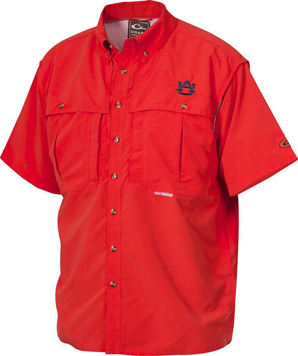 Auburn Wingshooter's Short Sleeve Shirt for Men - Lightweight Hunting & Outdoor Shirt - Perfect for Bird Hunting, Shooting Sports & Casual Wear