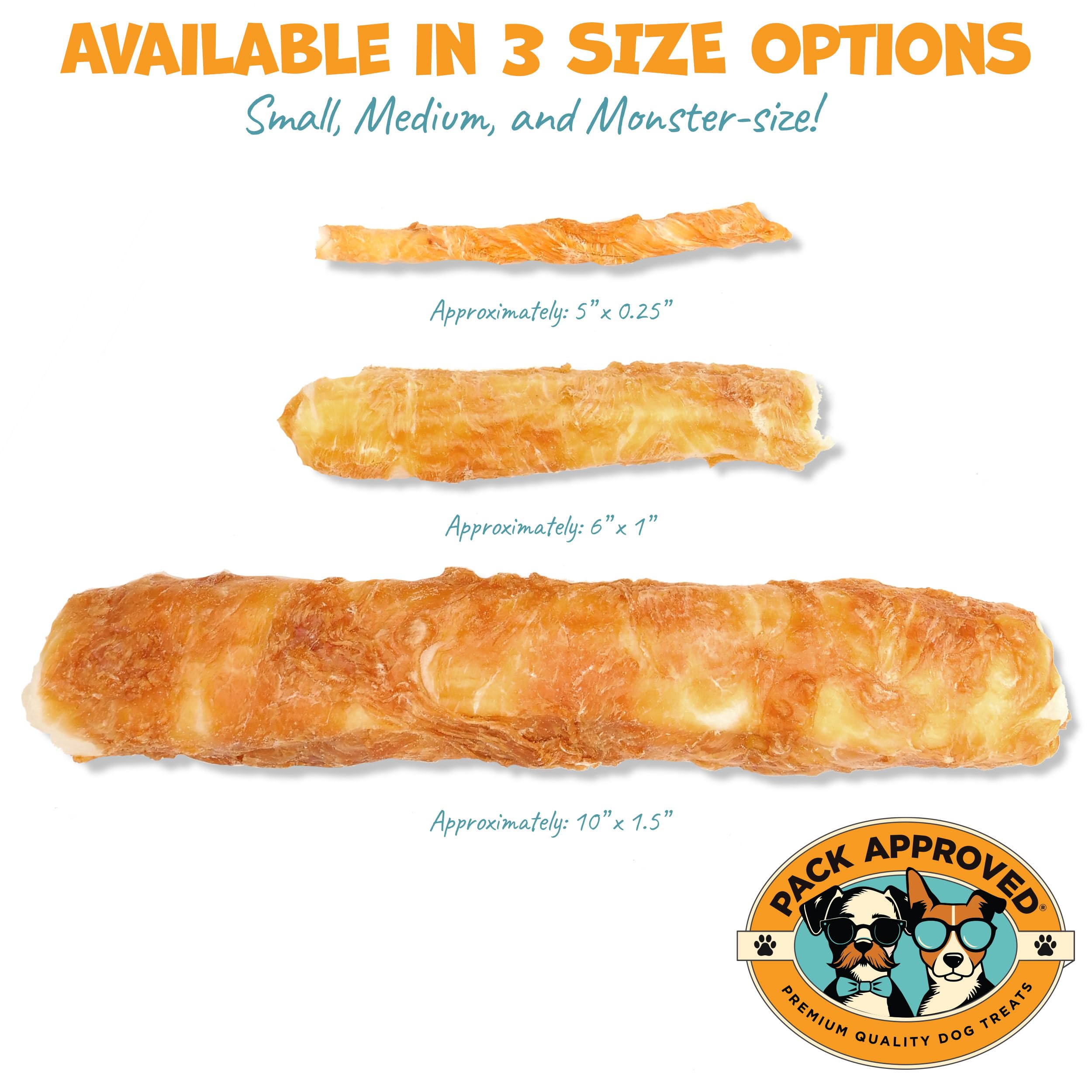 Premium Chicken Wrapped Rawhide Dog Beef Sticks - Long Lasting Natural Dog Chews for Aggressive Chewers - Healthy Chicken Flavored Dog Treats for Small & Medium Dogs - High Protein Beef Sticks for Puppies & Adult Dogs - Perfect for Training, Teething Relief & Dental Health (Pack of 21)