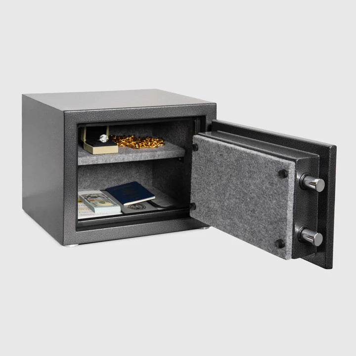 IslandSafe FNS30 Fireproof Safe Box - Compact Digital Security Safe for Home & Office - Protect Documents, Cash, Jewelry from Fire & Theft - Ideal for Bedroom, Closet, or Business Use
