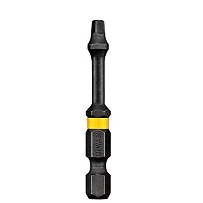 DEWALT DWA2SQ1IRC 2-Inch Square Bit No. 1 Flex Torq Screwdriver Bit - Perfect for Construction, Woodworking & DIY Projects