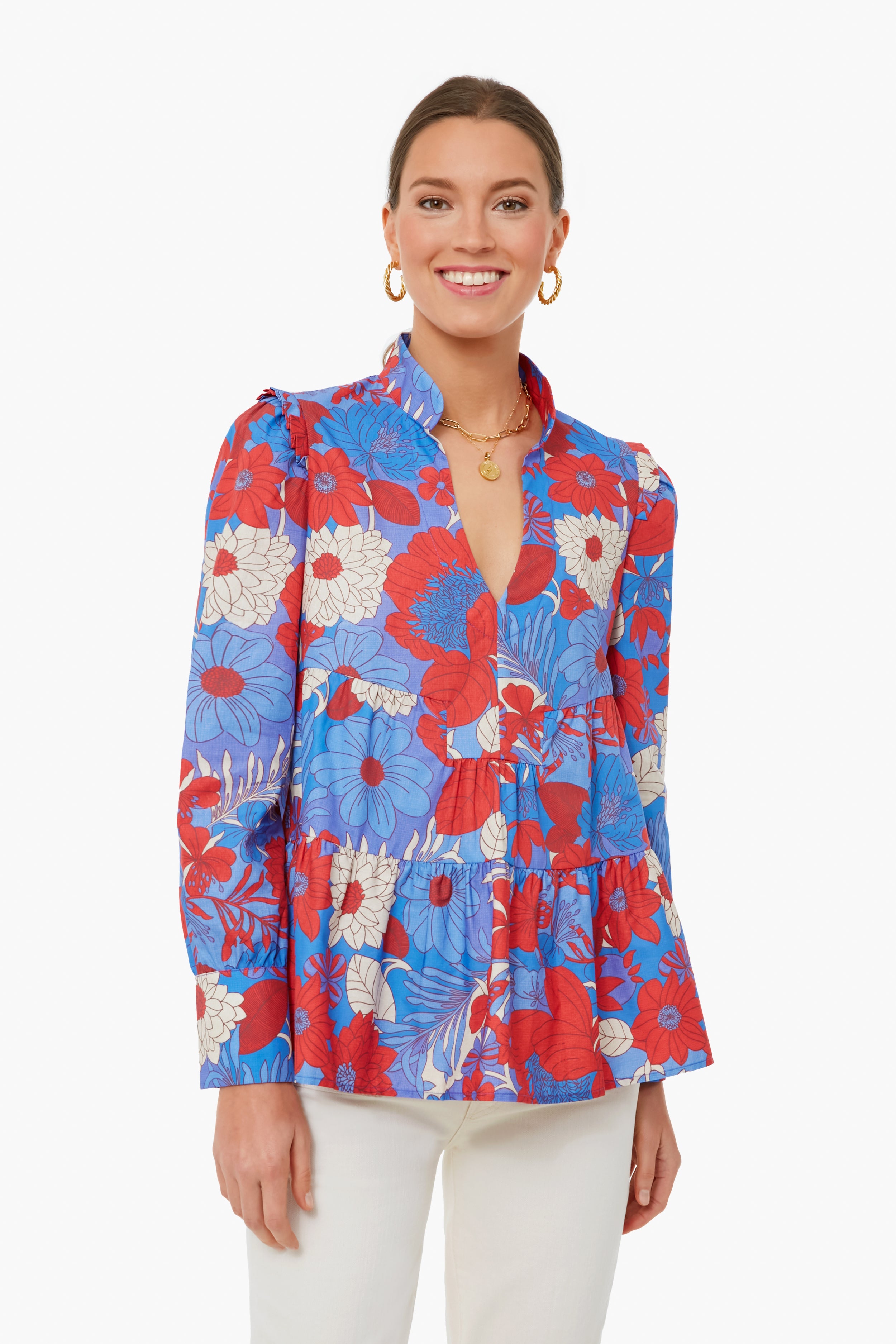 Blue Rhapsody Bristol Top - Stylish Women's Casual Blouse for Everyday Wear | Perfect for Office, Dating & Weekend Outfits
