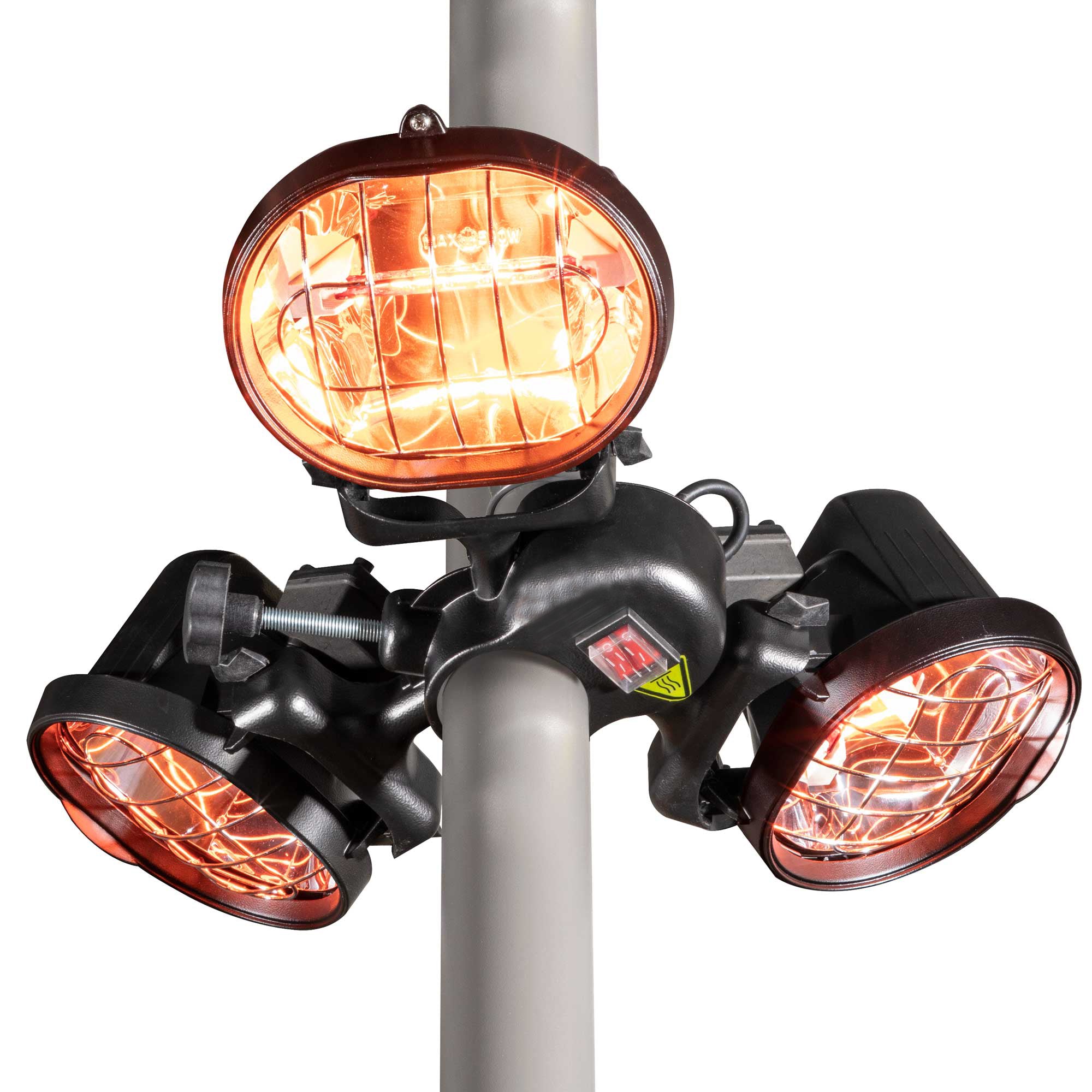 1350W Folding Patio Heater with 3 Panels - Outdoor Infrared Gazebo & Parasol Heater for Backyard, Deck, and Garden Use
