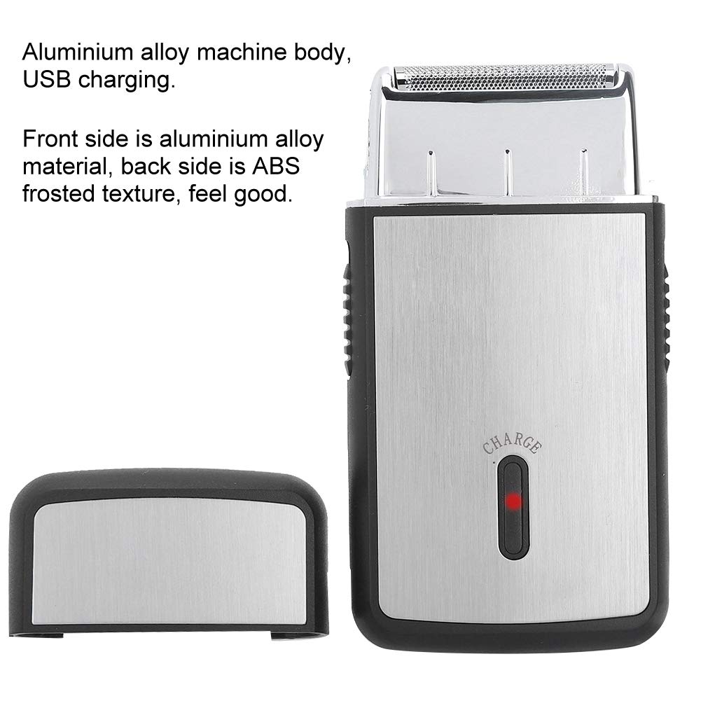 Professional Rechargeable Electric Shaver for Men - Cordless Beard Trimmer & Whisker Razor with Precision Blades - Perfect for Travel, Home & Office Grooming