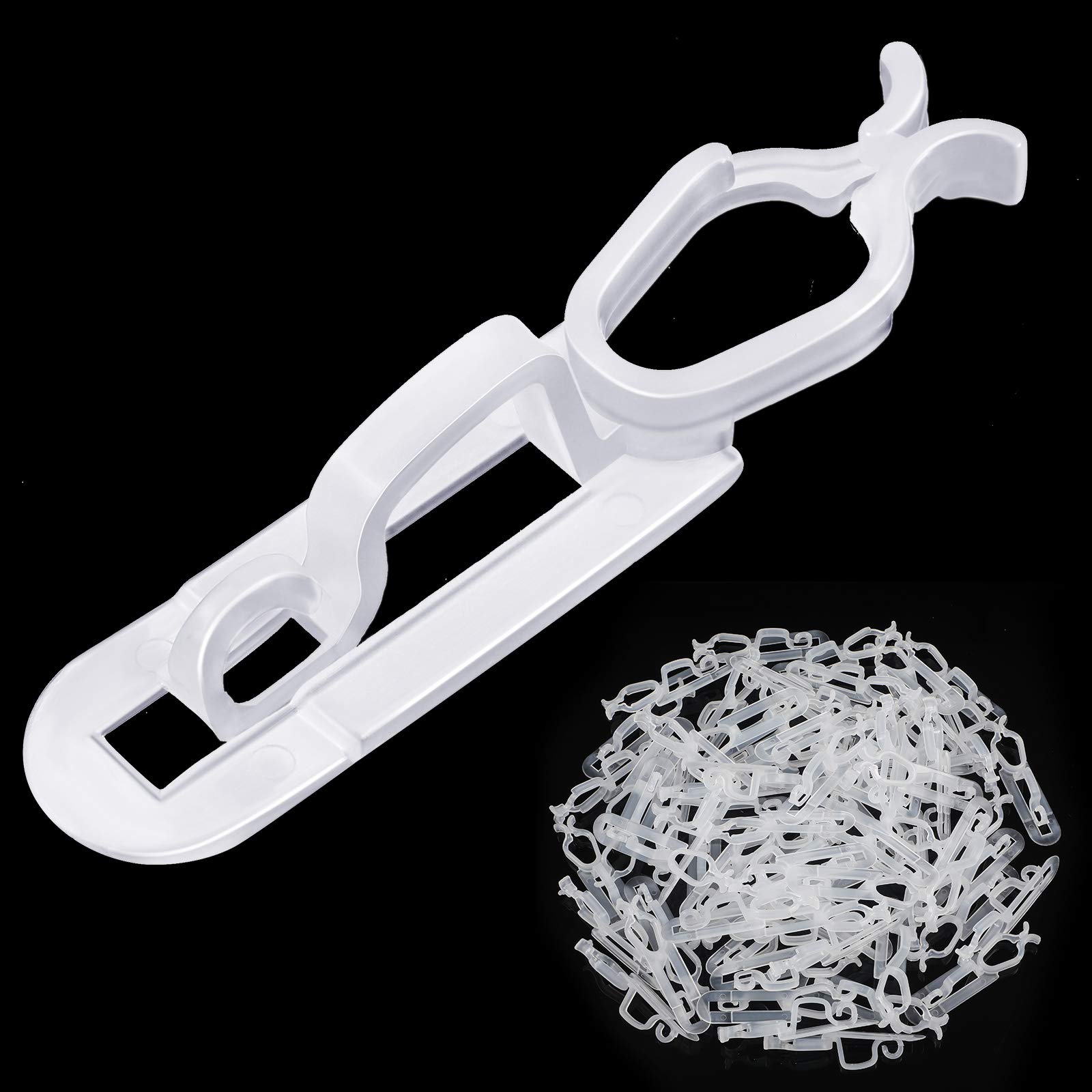 Blulu 120 Pcs Clear Light Clips Hooks - Heavy Duty Gutter Clips for Christmas Lights, C9 C7 C6 Bulbs - Outdoor All Purpose Roof, Ridge Line & Fence Decorations - Perfect for Holiday, Party & Home Decoration