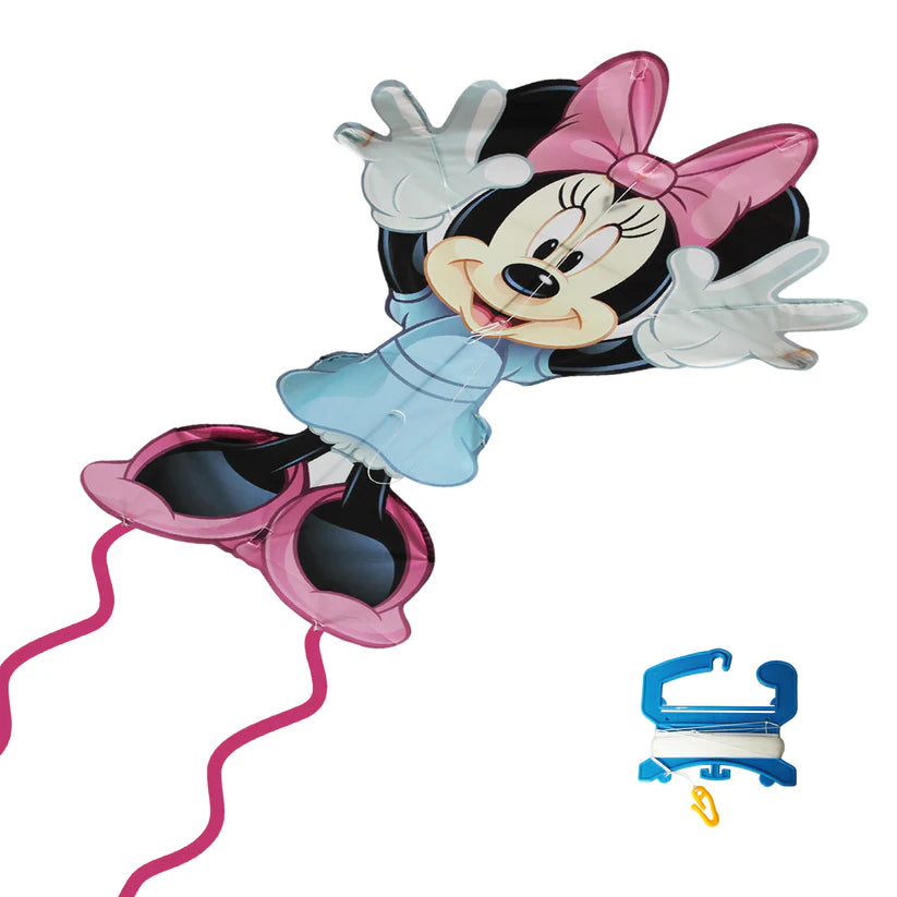 Minnie Mouse Kite - 24 Inch Disney Character Kite for Kids Outdoor Activities, Beach, Park & Picnic Fun