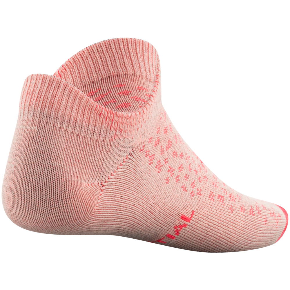 Under Armour Youth Essential No Show Socks 6-Pack for Girls - Breathable & Cushioned Athletic Socks for Running, School & Everyday Comfort