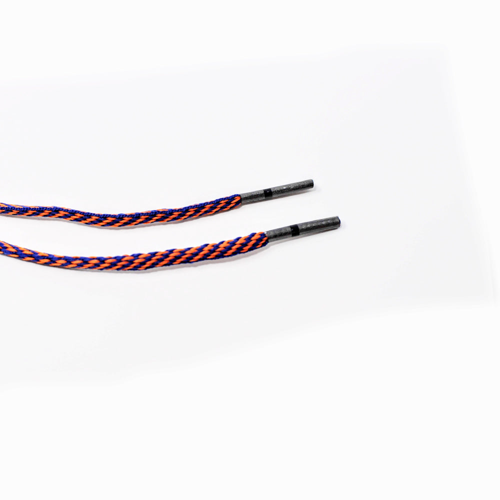 Premium Orange & Navy Athletic Golf Shoe Laces - Durable Oval Design for Comfort & Performance - Perfect for Golf, Running & Casual Sports Shoes