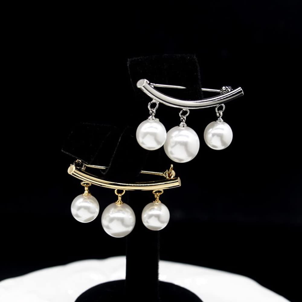 Pearl Sweater Clips for Women - Vintage Shawl & Cardigan Holders for Elegant Outfits