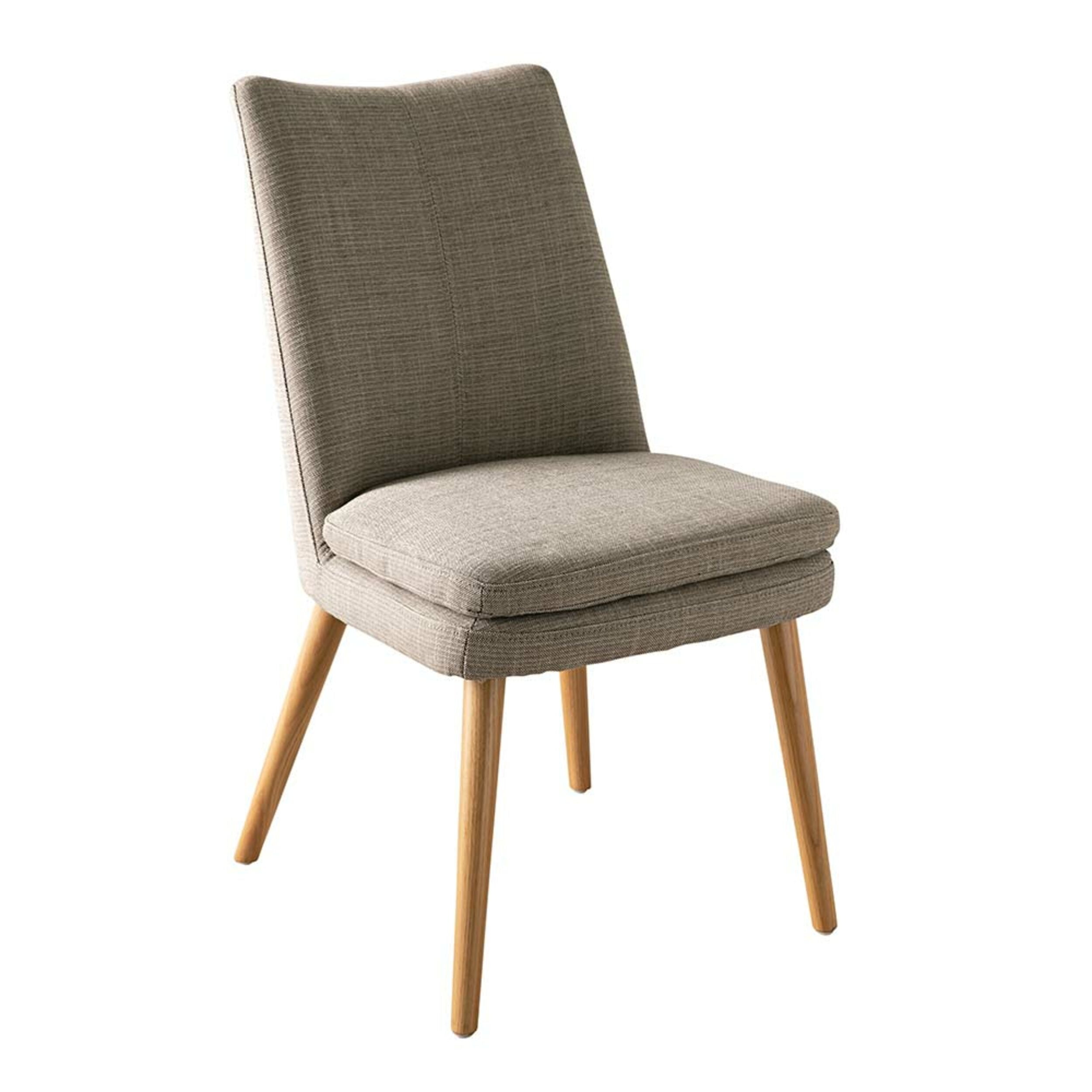 Modern Aura Fabric Dining Chair - Grey Upholstered Seat for Kitchen, Dining Room, or Home Office - Comfortable & Stylish Furniture for Everyday Use