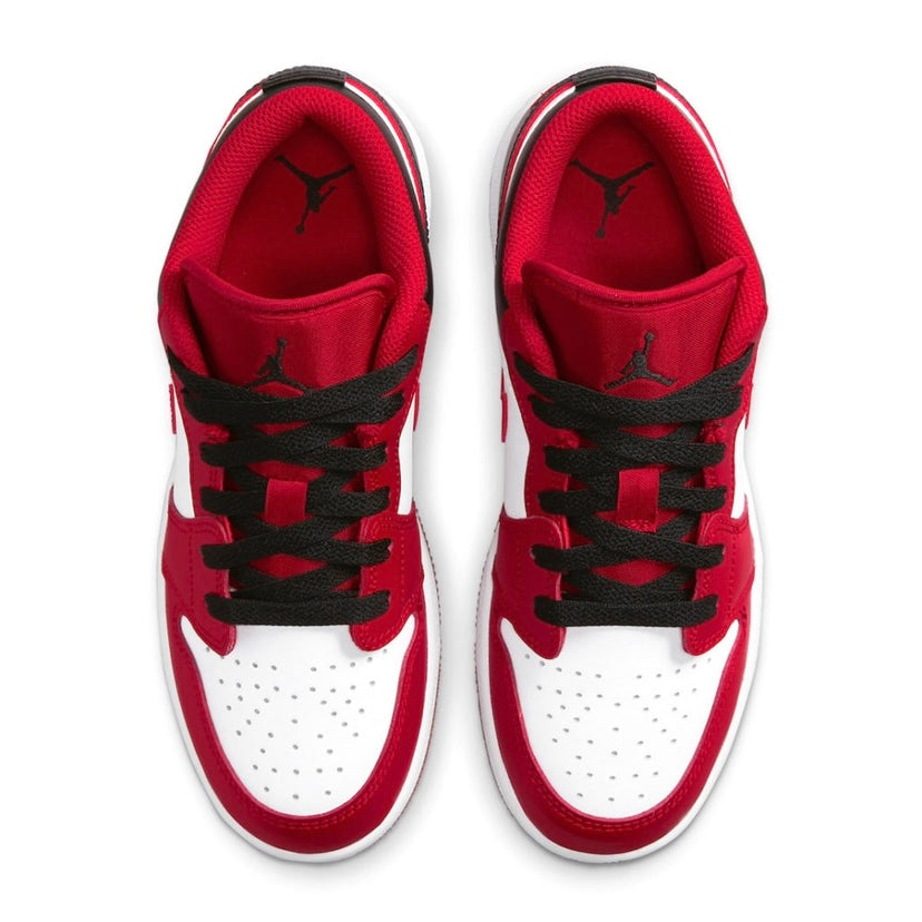 Air Jordan 1 Low GS Sneakers - Chicago Bulls Colorway (Gym Red/Black) for Basketball, Casual Wear & Street Style Fashion
