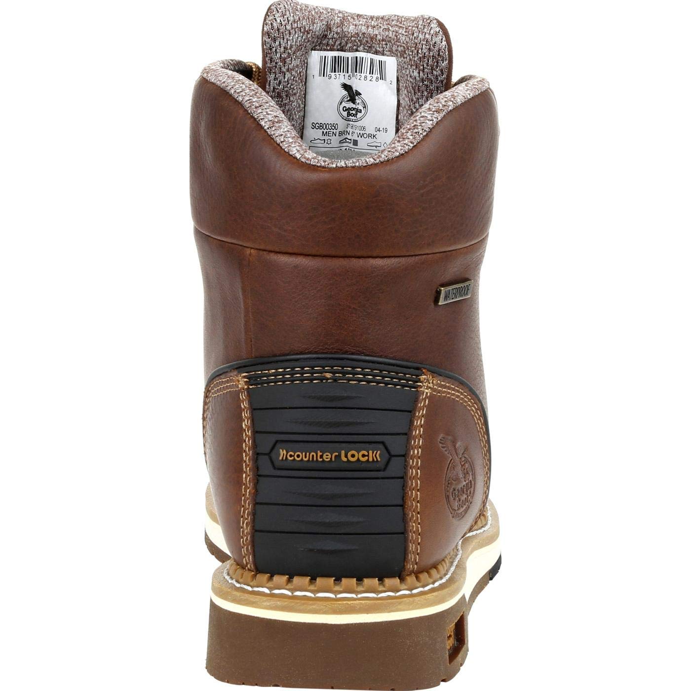 Georgia Boot Men's Brown Amp Lt Wedge Waterproof 6