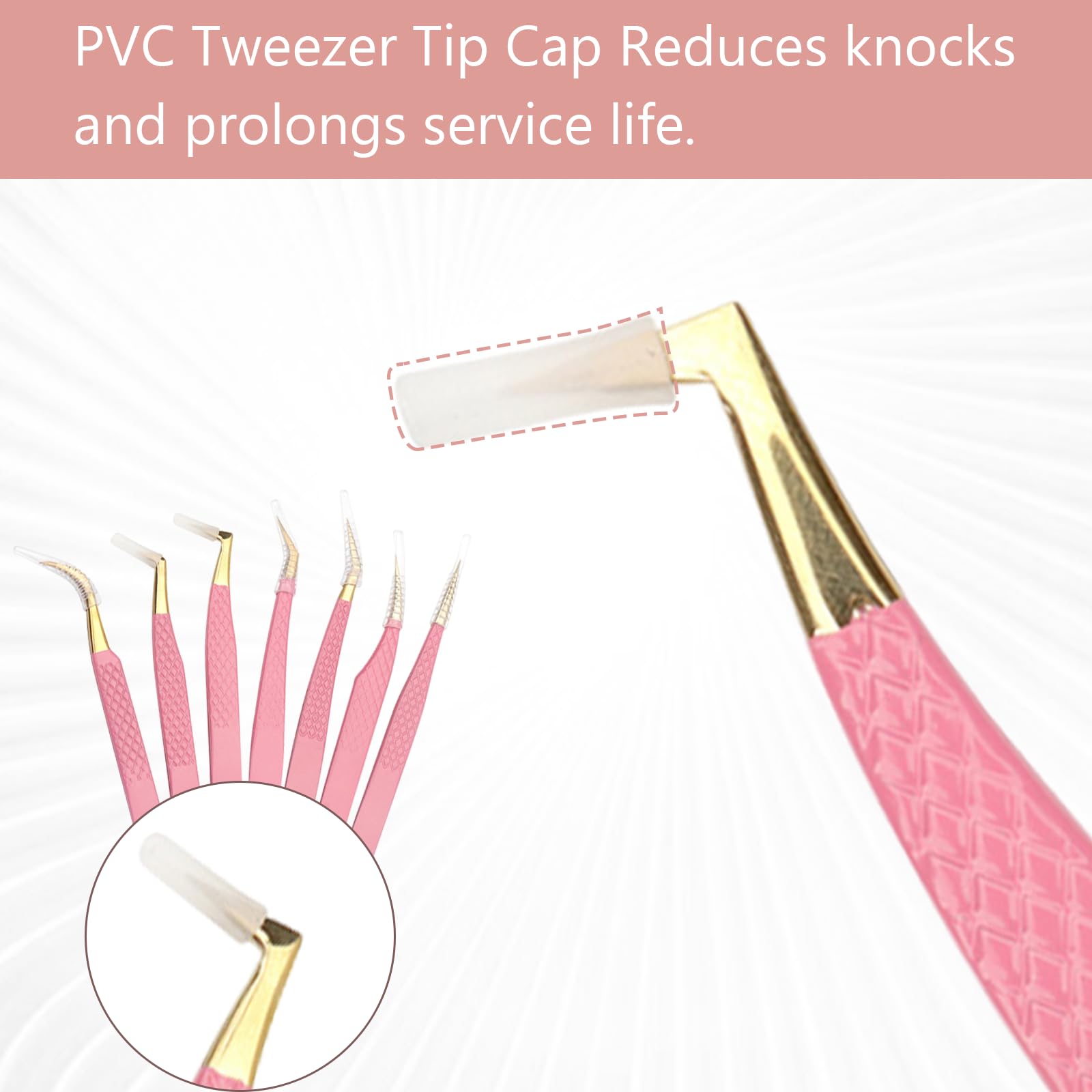 Professional Stainless Steel Eyelash Extension Tweezers - Precision Lash Tweezer for Volume & Classic Extensions | Perfect for Salon, Spa & Home Use