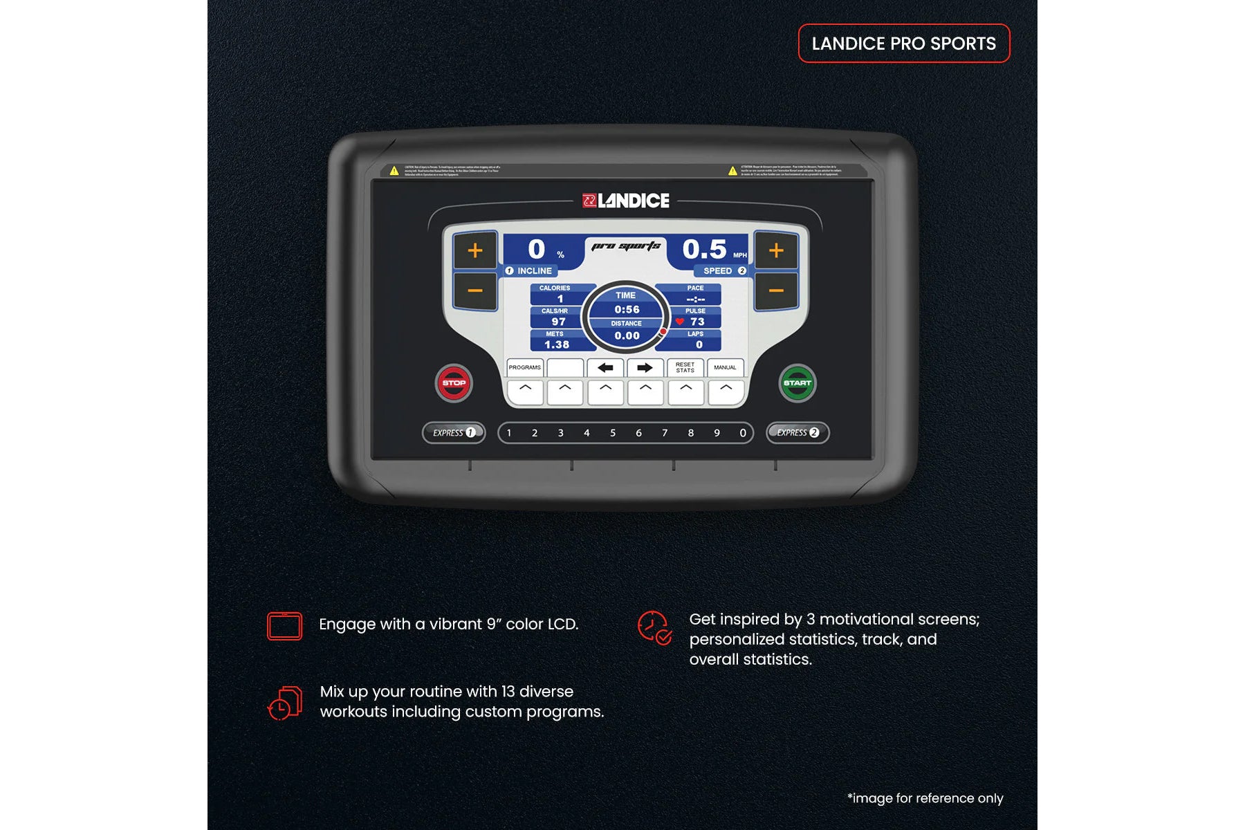 Landice L7 Club Treadmill - Premium Home & Commercial Gym Equipment for Running & Walking - Perfect for Home Fitness, Cardio Workouts & Professional Training