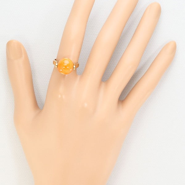18K Yellow Gold Coral Ring for Women - Elegant Handmade Jewelry Gift for Birthday, Anniversary & Special Occasions