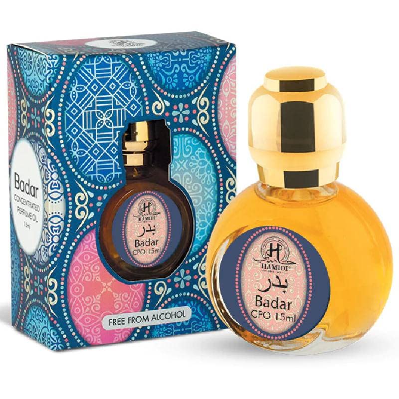 Badar CPO 15ml Attar by Hamidi - Premium Concentrated Perfume Oil for Men, Alcohol-Free Arabic Fragrance with Long-Lasting Scent | Perfect for Daily Wear, Special Occasions & Gift Giving